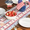 1Pcs American Independence Day Bow Flag Design Suitable for July 4th Celebration Table Decorations