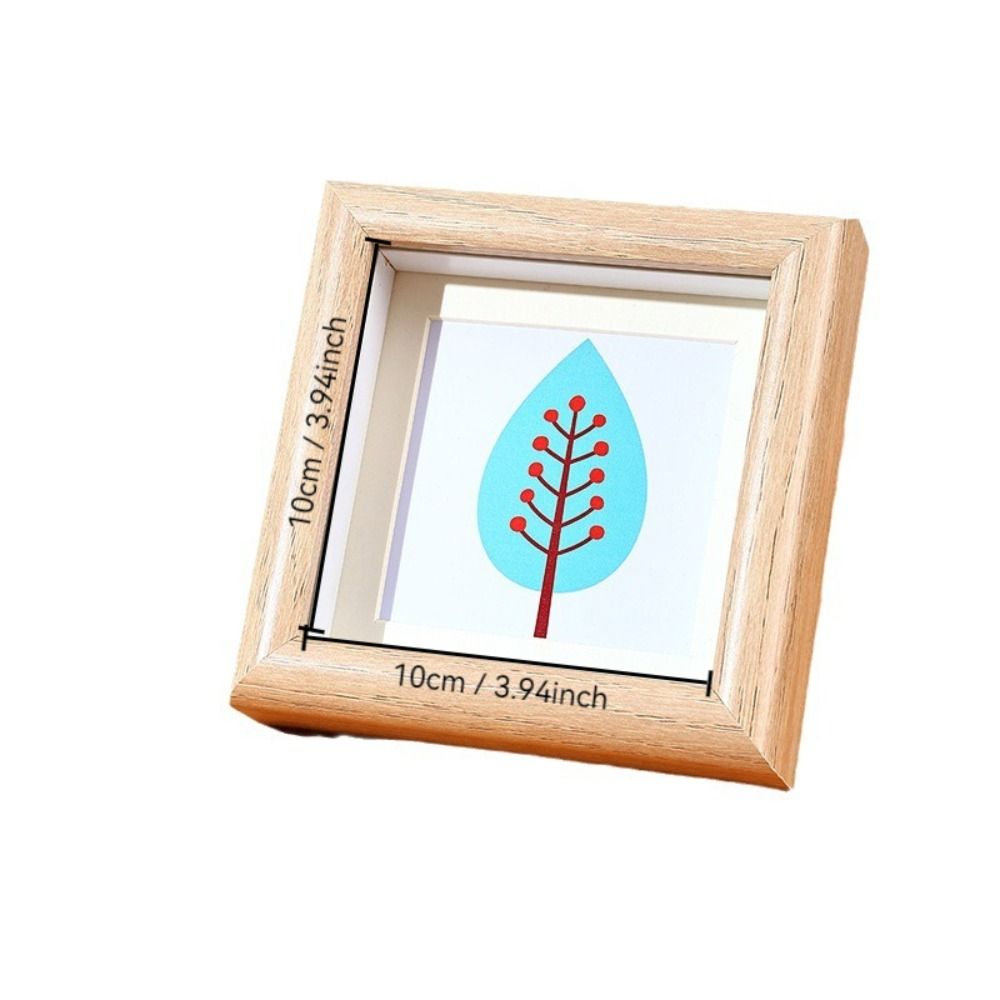 4inch Mini Photo Frame Desktop Decoration Photo Card Holder Quality Mini Square Frame Home