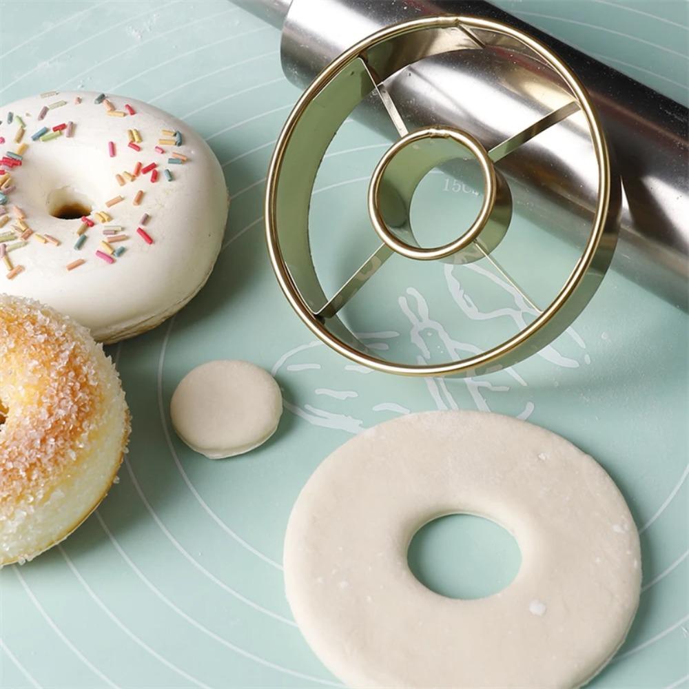 Rustproof Stainless Steel Donut Mold DIY Cookie Cutters Multi-purpose Bread Cutter  Pastry