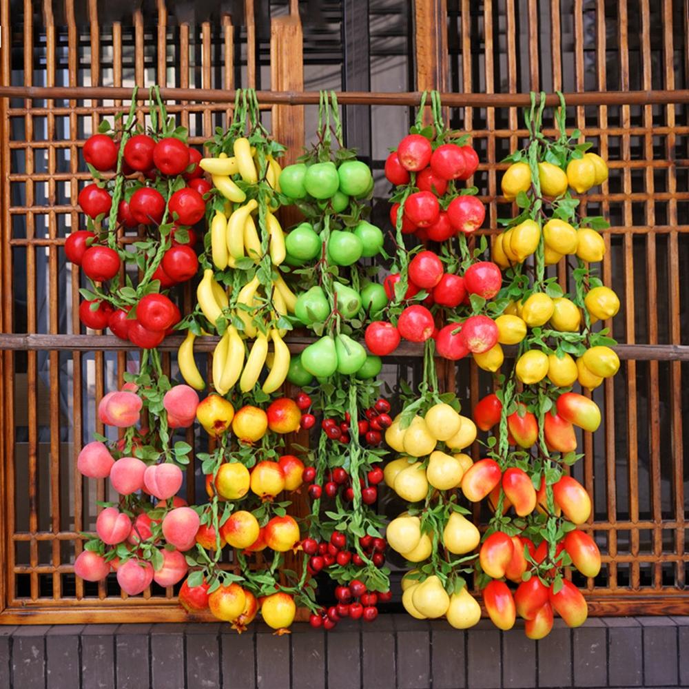Party DIY Plants Fruit Decoration Artificial Vegetables Artificial Fruit Wall Decor Fake Vegetables