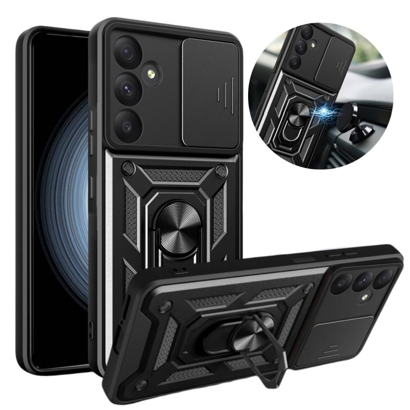 Для Samsung Galaxy A05 A05S A15 A35 A55 чехол Slide Lens Armor противоударный чехол для Galaxy A 05 S 15 35 55 кольцо подставка задняя крышка