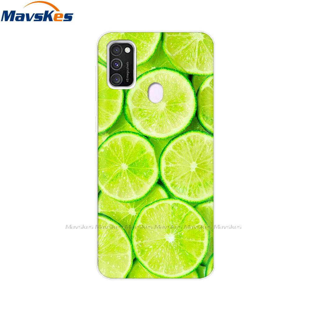 Чехол для Samsung Galaxy M21 Задняя крышка Мягкий силиконовый TPU Чехол для телефона Для Samsung Galaxy M20 M21 M30 M30s M31 Чехол Защитный бампер
