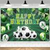 Soccer Birthday Party Backdrop Boys Kids Green Background Football Soccer Theme Birthday Party Decorations Photo Booth Props