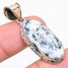 Natural Dendrite Opal Gemstone 925 Solid Sterling Silver Gift Pendant 1.75" B3Z66