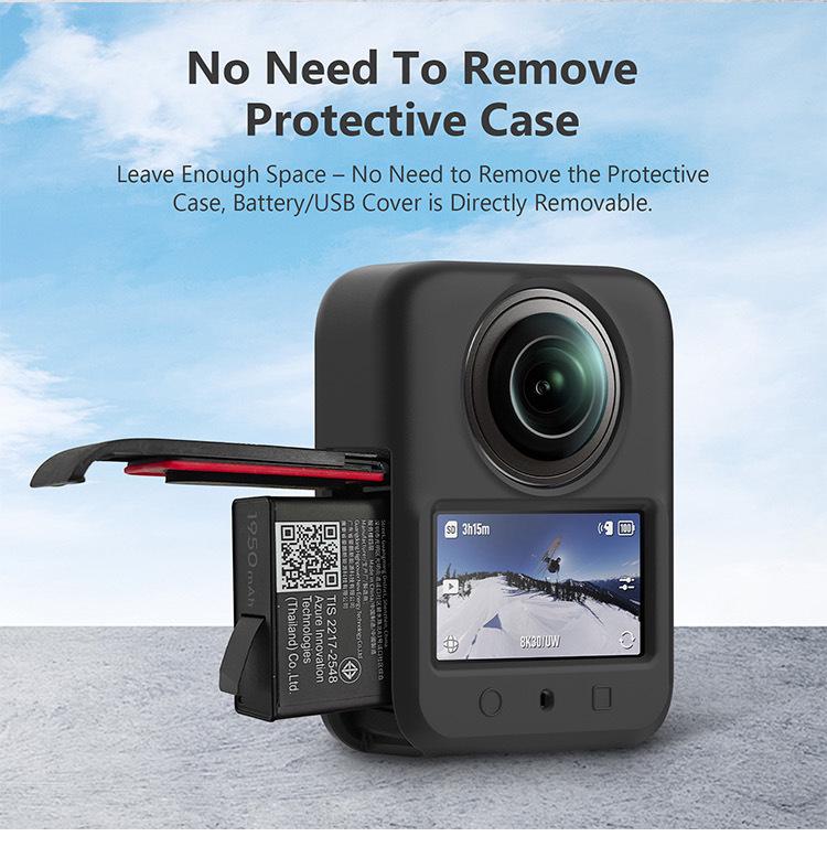 Прочный силиконовый защитный чехол для панорамной спортивной камеры DJI Osmo 360