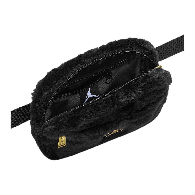 Jordan Полиэстеровая наплечная сумка сумка через плечо обычная женская черно-золотая Jordan HV8005-010