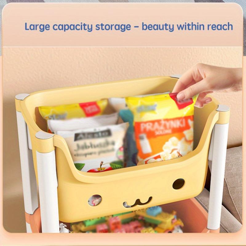 Trolley Shelf Children's Toy Storage Rack Household Bookshelf Drawing Book Rack Movable Multi-layer Finishing Rack