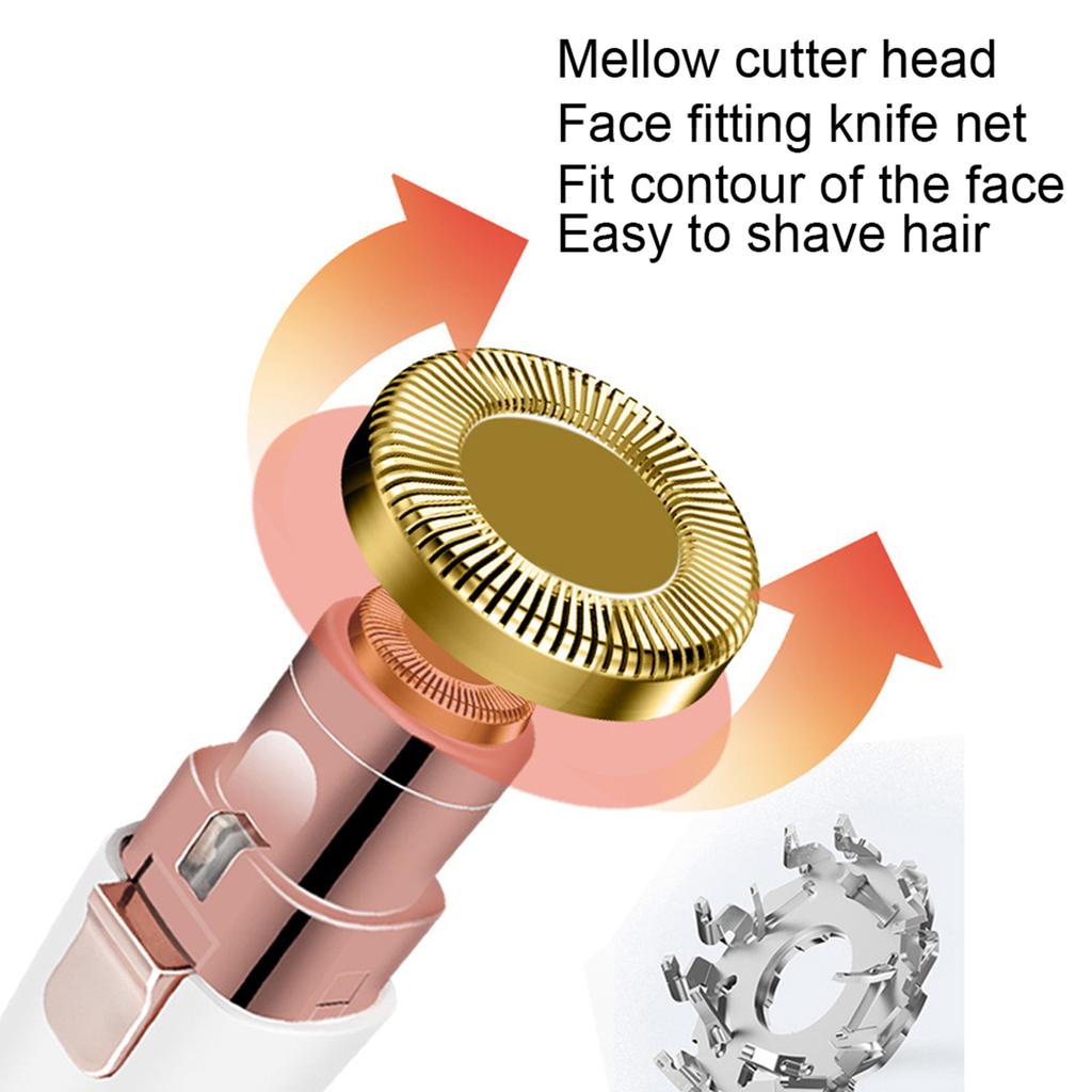 2 в 1 женская электрическая машинка для удаления волос в форме помады, триммер для бровей, бритва