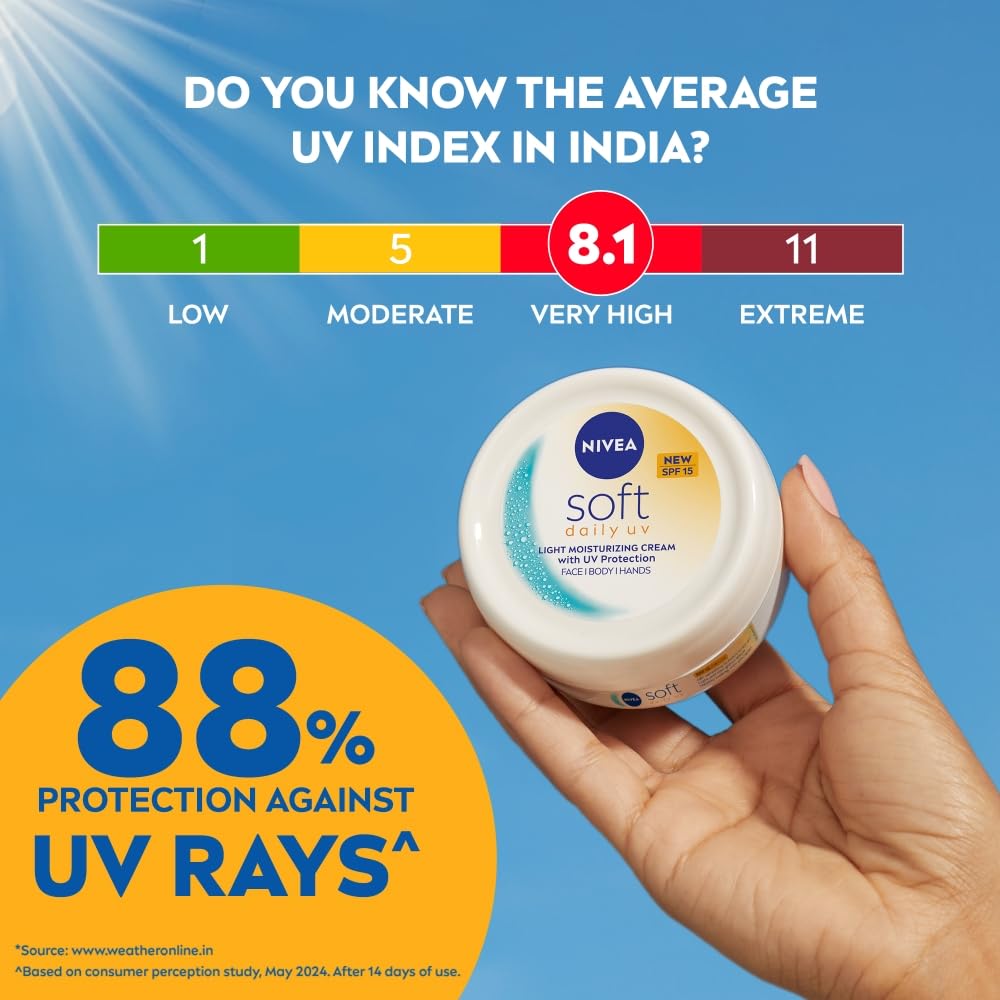 Nivea Мягкий ежедневный увлажняющий крем с защитой от УФ-лучей SPF-15, 200 мл
