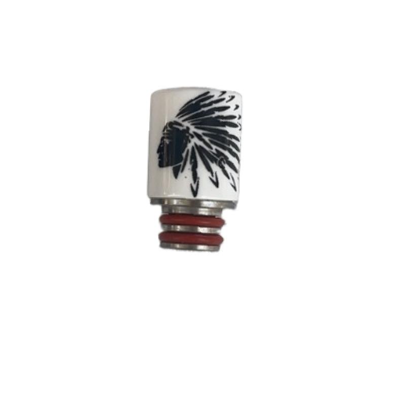 Pirate Lion 510 Drip Tip Ceramic Stainless Steel Smokeless Mouthpiece For Gift Shows