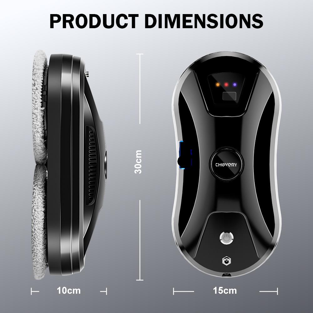 ChOVERY Vacuum Cleaner Window Electric Glass Window Cleaning Robot APP Control Robot Window Cleaner Automatic Water Spray