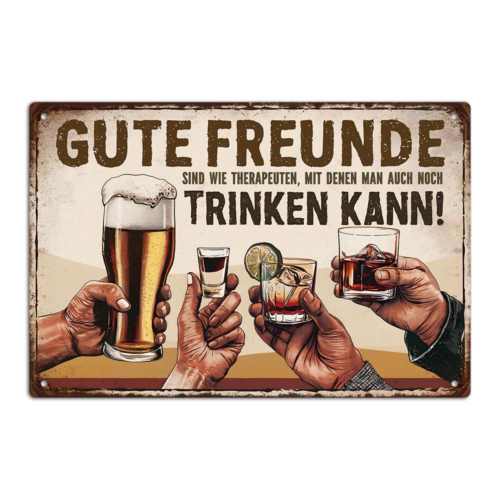 Декор 1 шт. Немецкая винтажная металлическая жестяная вывеска, настенный декор для дома, фермерского бара, паба, клуба, подарок для друзей, 7,9x11,8 дюймов