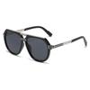 New Fashion Big Frame Sunglasses Men Square Metal Sun Glasses Women Retro Sun Glasses Vintage High Quality