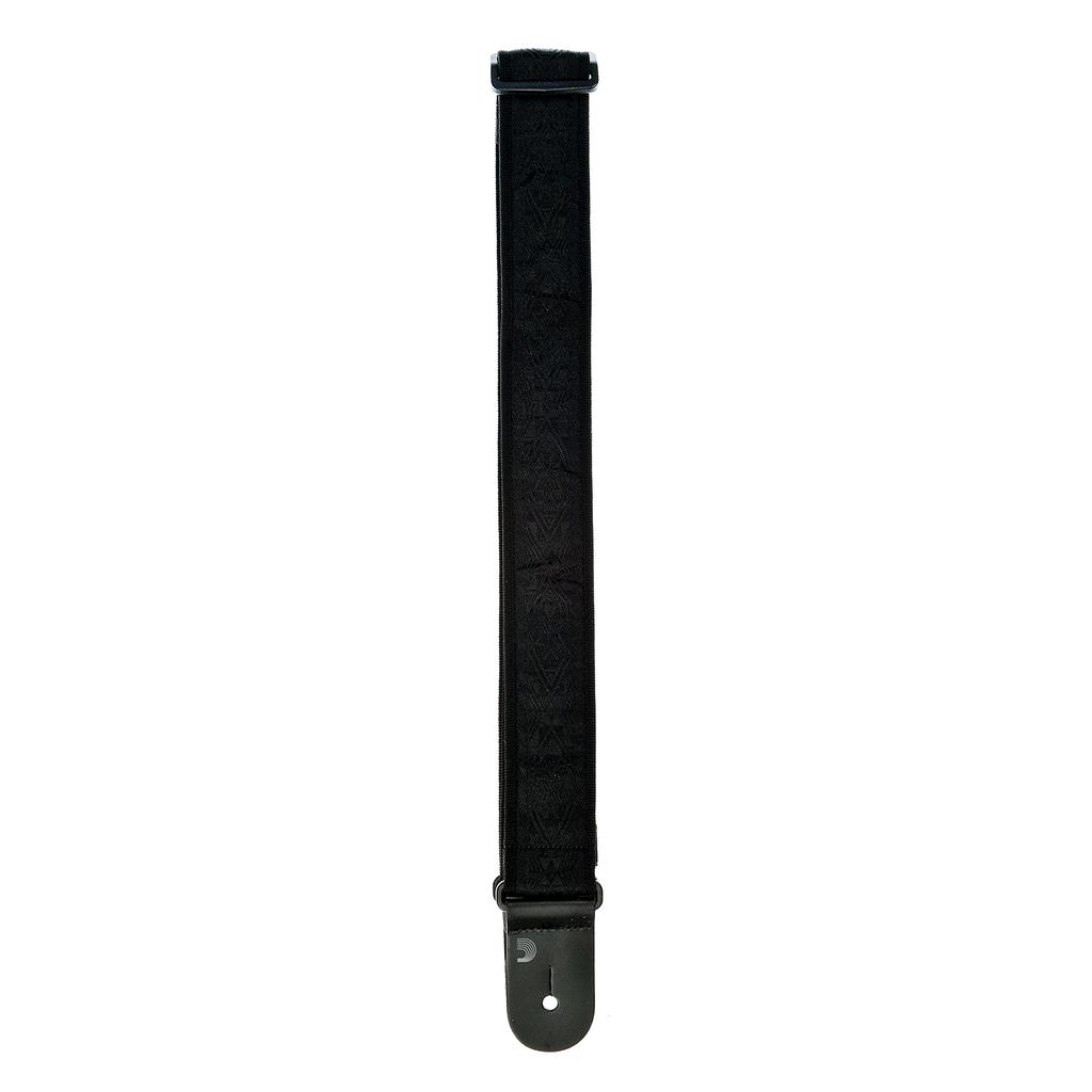 Woven Guitar Strap 50B01 Black Satin D'Addario
