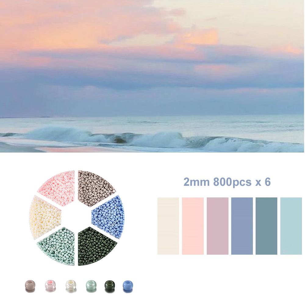 1Set with Box Glass Seed Beads Czech Charm Crystal Spacer Glass Bead For Jewelry Making Kits DIY Handmade Supplies Accessories Set