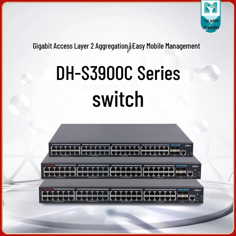 Сетевые коммутаторы Dahua Enterprise PoE с китайской вилкой (адаптер в комплекте)