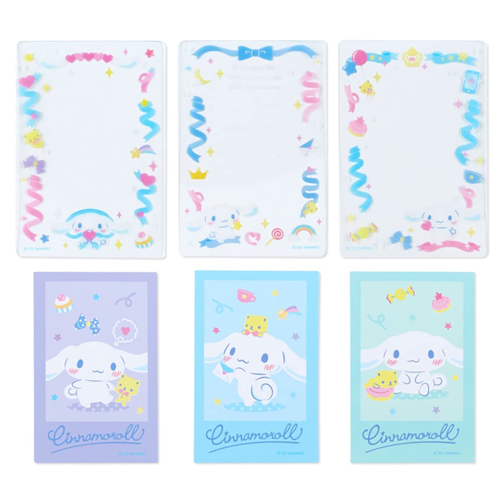 Sanrio Мешочек Cinnamoroll с 3 карточками и 3 прозрачными листами 931471 2-х слойный (милая настройка)