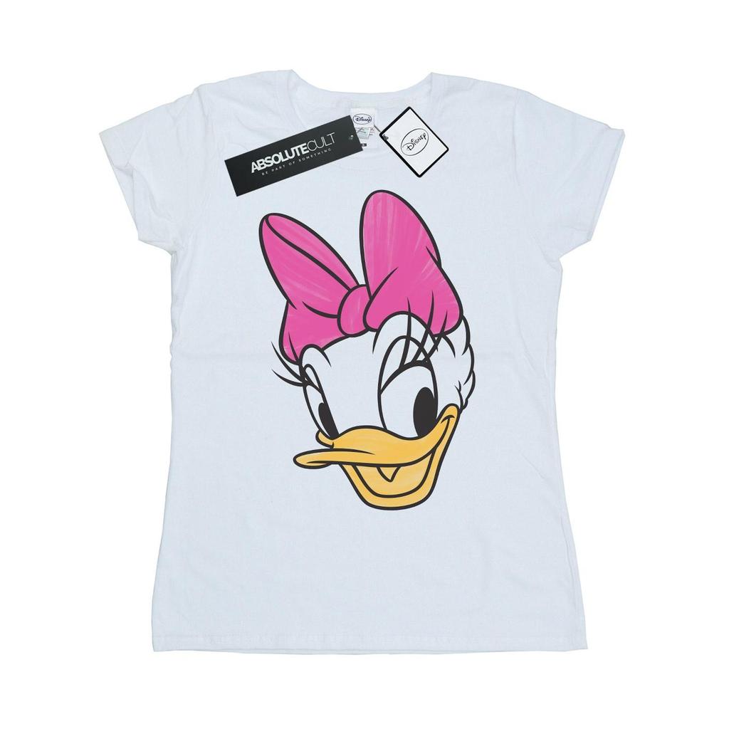 Disney Womens/Ladies Daisy Duck Head Painted Cotton T-Shirt