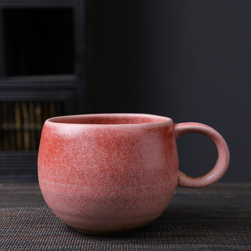 Special-Shaped Creative Ceramic Cup Supply Household Cup Kiln Change Water Cup High Value Coffee Cup