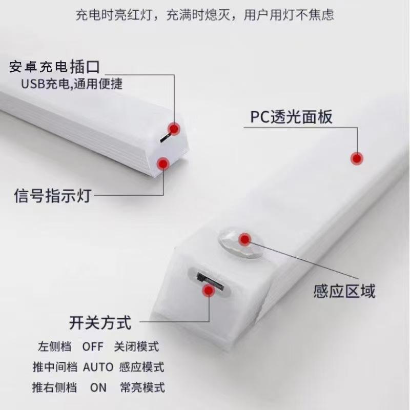 Светодиодный датчик движения для шкафа: USB-перезаряжаемый, Магнитный, для Шкафа, Винного и Обувного Шкафов