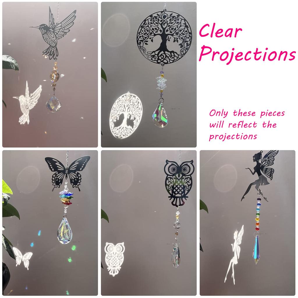 Crystal Suncatchers with Prisms Hanging Window Sun Catcher Decor Indoor Rainbow Maker Ornament Prism Suncatchers Gift