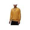Jordan Флисовый свитер с круглым вырезом Brooklyn, спортивная мода, длинный рукав, мужская толстовка, желто-коричневая FV7296-229