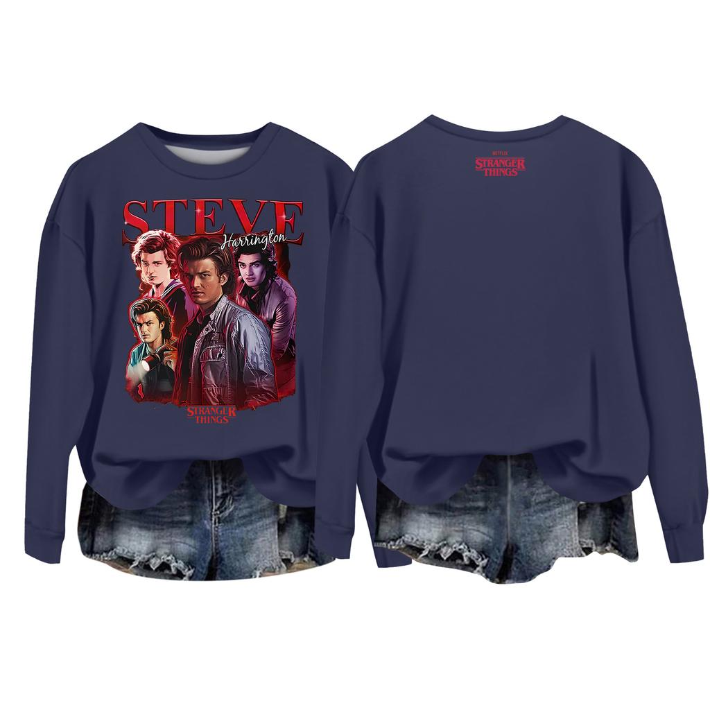 Женский повседневный пуловер с круглым вырезом и длинным рукавом с принтом ко Дню святого Валентина