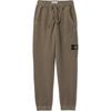 Solid Color Logo Drawstring Casual Pants Men Bottoms Brown 811561141-V0175