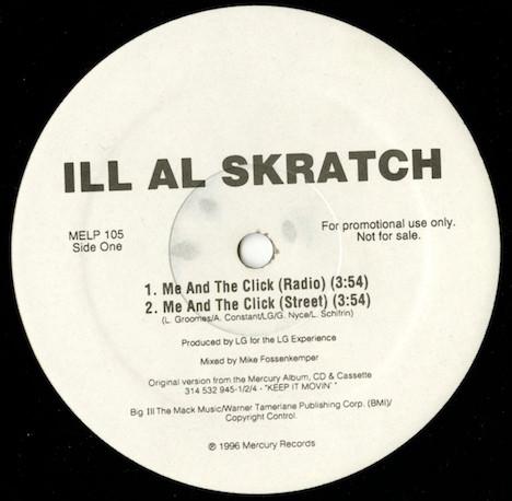 12inch Record ILL AL SKRATCH / E BROS - Me And The Click MELP105PROMO MERCURY 1996 US Rap & Hip-Hop/R&B Used