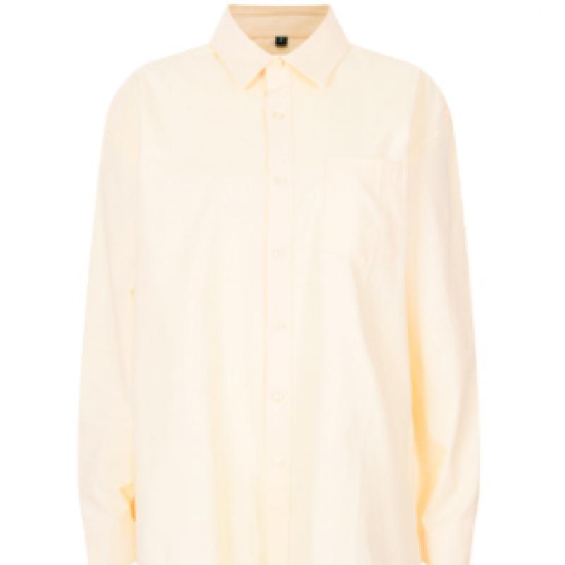 Shop Women S Collar Neck Standard Fit Oxford Long Sleeve Shirt White Int Wbl