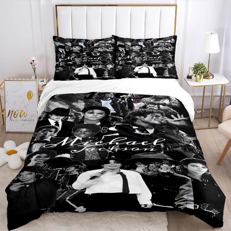 Michael Jackson Timeless Legend Print 3Pcs Bedding Setduvet Cover With 2 Bedropillowcase Home Birthday Gift