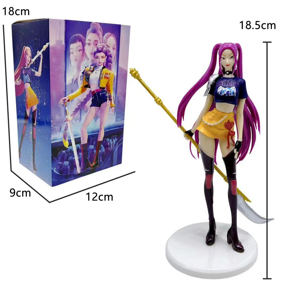 Новый Аниме K-pop Охотник на демонов Кукла Игрушка Руми Мира Зои Персонаж ПВХ Модель Украшение Игрушка Поклонники Подарок на день рождения