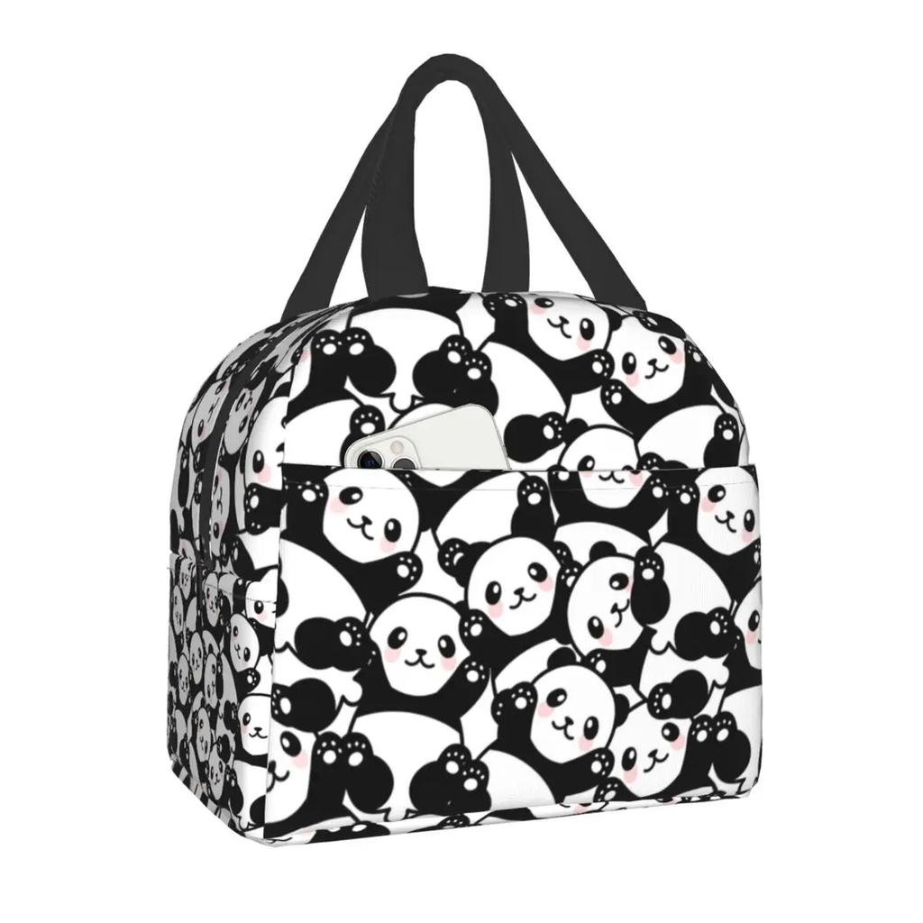 Сумка для обеда Panda Bear, переносная термосумка для кемпинга, путешествий, ланч-бокс для женщин и детей, для работы, пикника, хранения продуктов