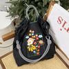 Embroidered Shopping Bag Portable Shoulder Bag Kawaii Oxford Bag  Girl