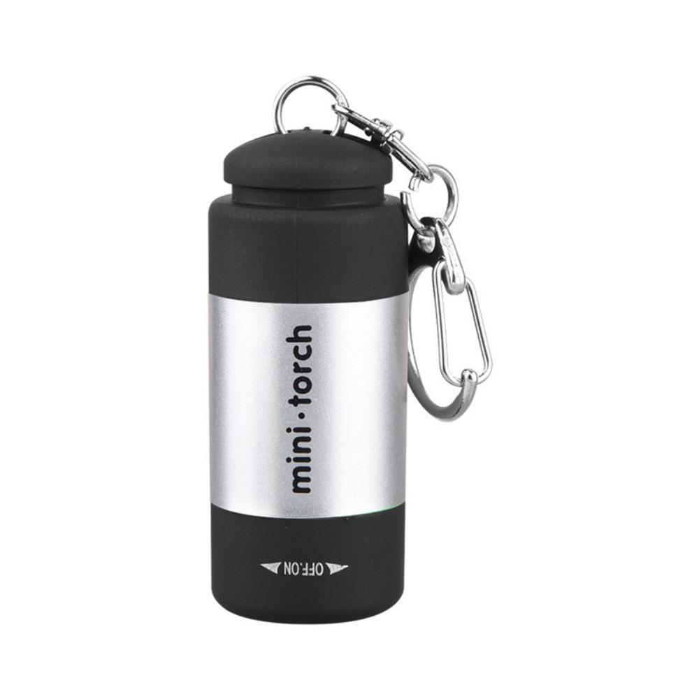 ABS Keychain Light USB Rechargeable Mini Flashlight Durable Portable Light Emergency Light