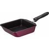 Durable Series Deep Egg Frying Frying Pan 15 X 18.5cm Red Compatible with IH KFF-015DE R