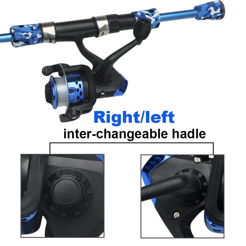 FTK Набор удочек и катушек, набор мужских телескопических удочек, складной портативный стартер для рыболовных снастей, компактные дорожные удочки