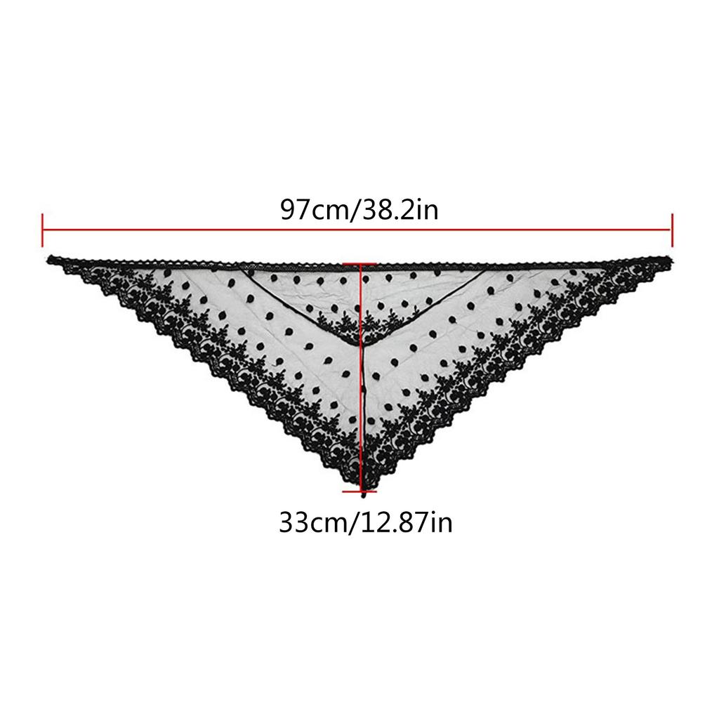 Ethnic Lace Scarf Headband for Girls Hair Scarf Bandana Headpiece Turban Hairband Women Photo Headscarf Head Accessory