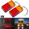 2 шт. светодиодные задние фонари для прицепа 10 светодиодов водонепроницаемые 12 В задние стоп-сигналы поворотники задние фонари индикатор стоп-сигнал габаритный фонарь новый