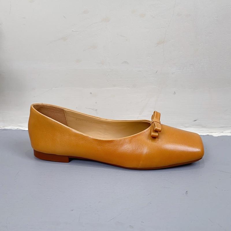 Модные модные туфли в стиле ретро, как внутри, так и снаружи, из натуральной кожи, мягкие балетки на плоской подошве, повседневные туфли из коровьей кожи с бантом для женщин