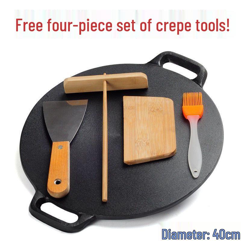 Lilang Cast Iron Flat-Bottom Griddle Pan