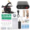 10 Wraps Tattoo Coil Machine Set Mini Tattoo Power Supply Tattoo Clip Cord Complete Tattoo Machine