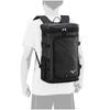 Mizuno Team Backpack, 30L, Rucksack for School, Travel, Excursions, Club Activities, and Sports, Black, L30 x W19 x H50