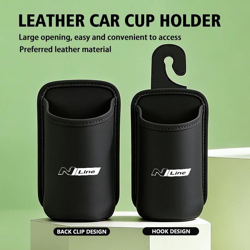Car Rear Seat Drink Holder Mobile Phone Stand Water Cup Hook For Hyundai N Line i20 i30 Sonata Tucson Azera Elantra Veloster u2