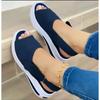 Fashion Summer Women's Shoes Platform Sandals Stretch Fabric Fashion Shoes Women Comfort Walking Ladies Sandalias Female Casual Footwear