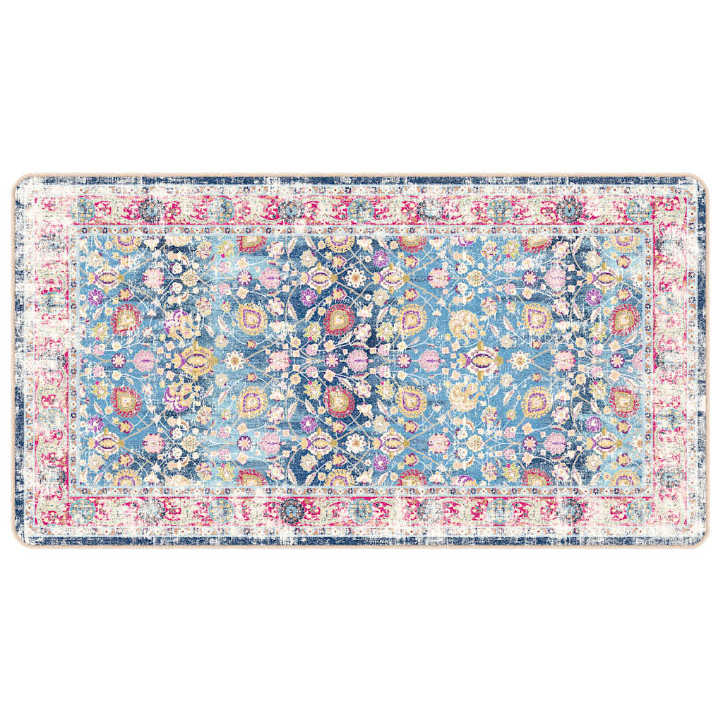 Washable Multi Color Carpet 80 x 150 cm