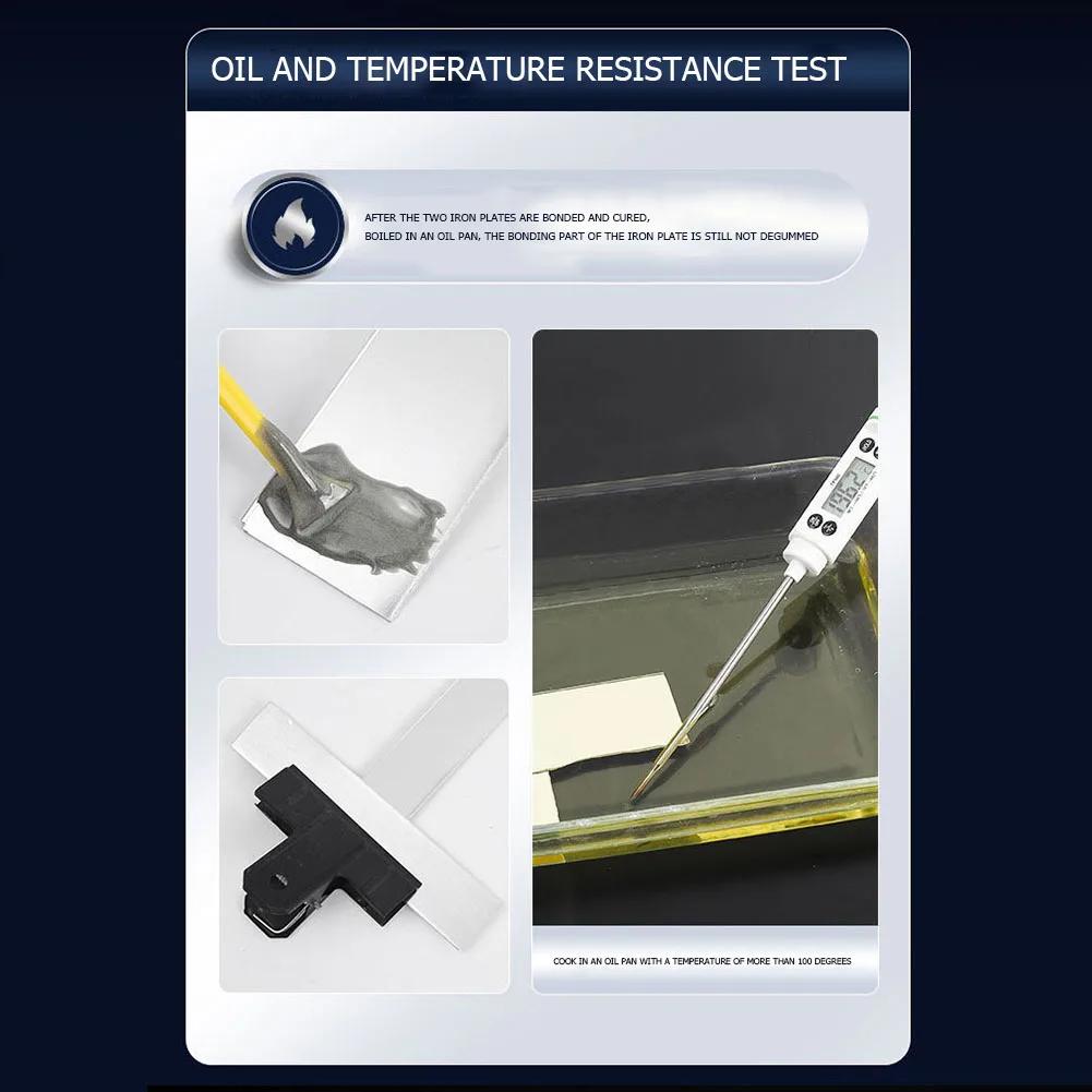 2 шт. Прочный металлический ремонтный клей Термостойкий клей AB Промышленный клей для холодной сварки Магический агент для ремонта пластика Водонепроницаемый герметик
