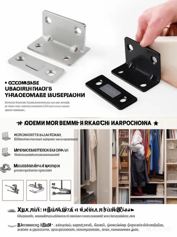 Magnetic lock for doors and furniture 4 sets