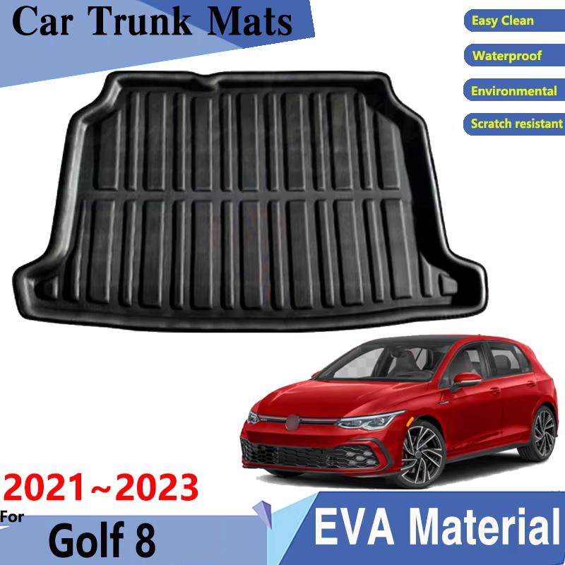 Коврики в багажник для Volkswagen VW Golf 8 Аксессуары Хэтчбек MK8 Авто коврик в багажник Задние коврики в багажник Автоаксессуары