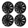 4 Pcs Wheel Hub Cap Full Protection Snap On Scratch Resistant Universal Fit for Any 15 Inches Steel 